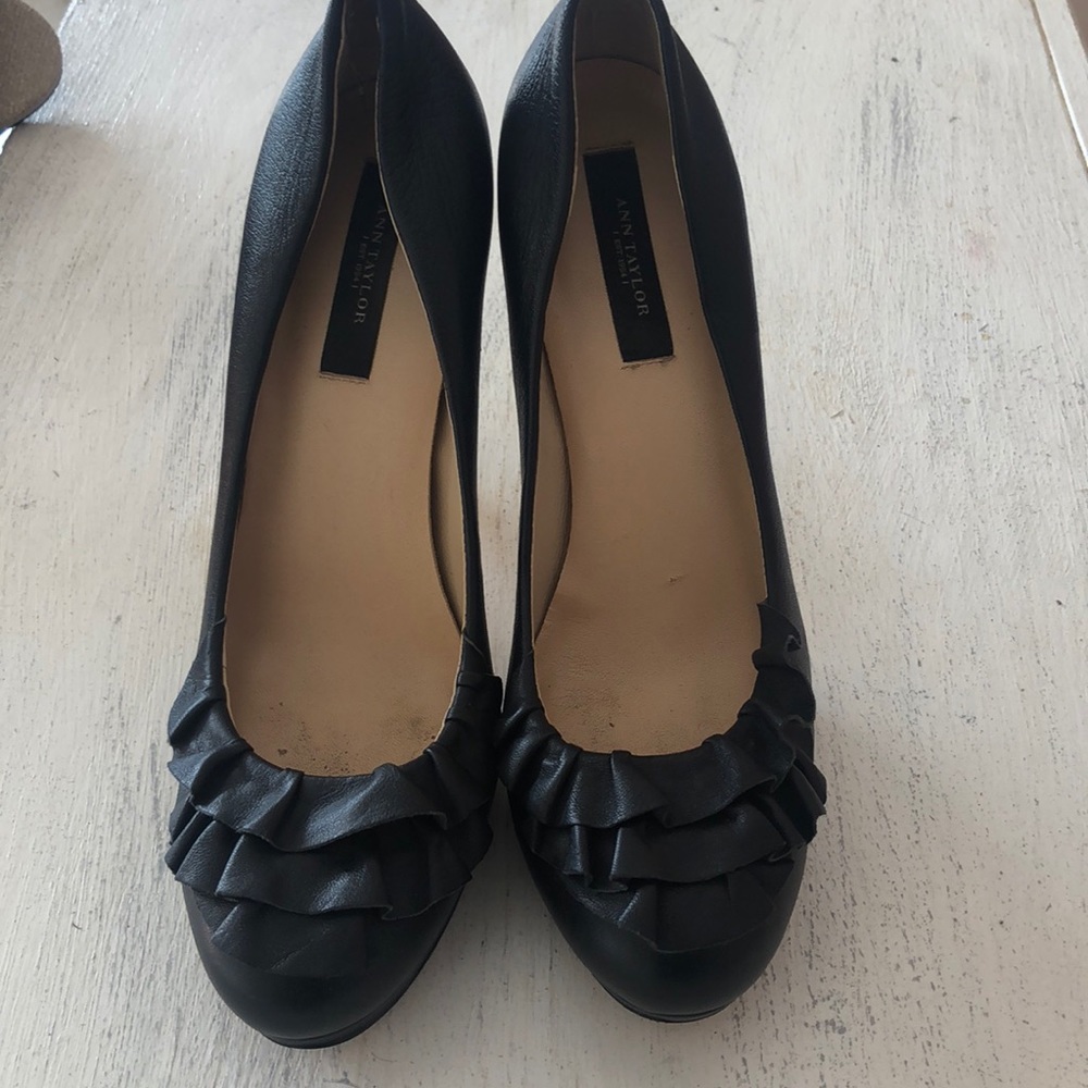 Black Ann Taylor Heels